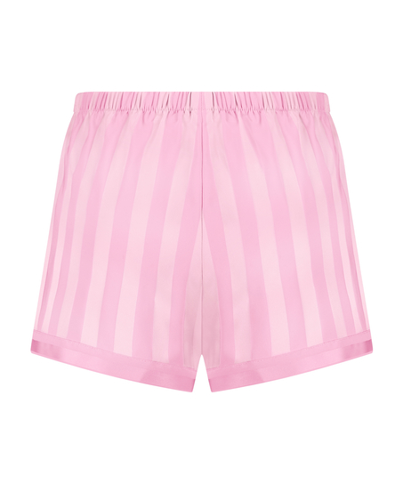 Satin pyjama shorts, Pink