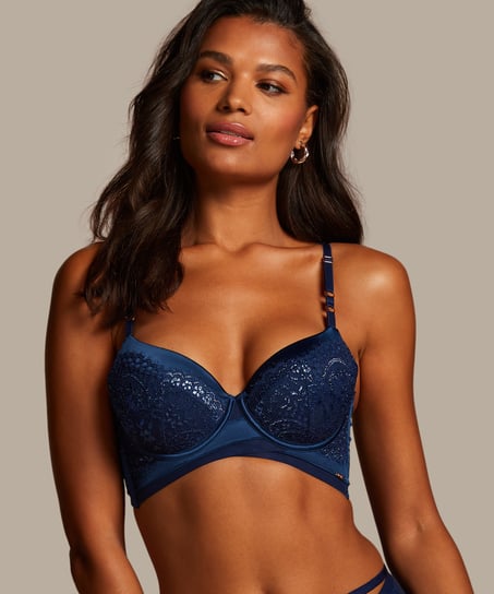 Lara Padded Underwired Bra, Blue