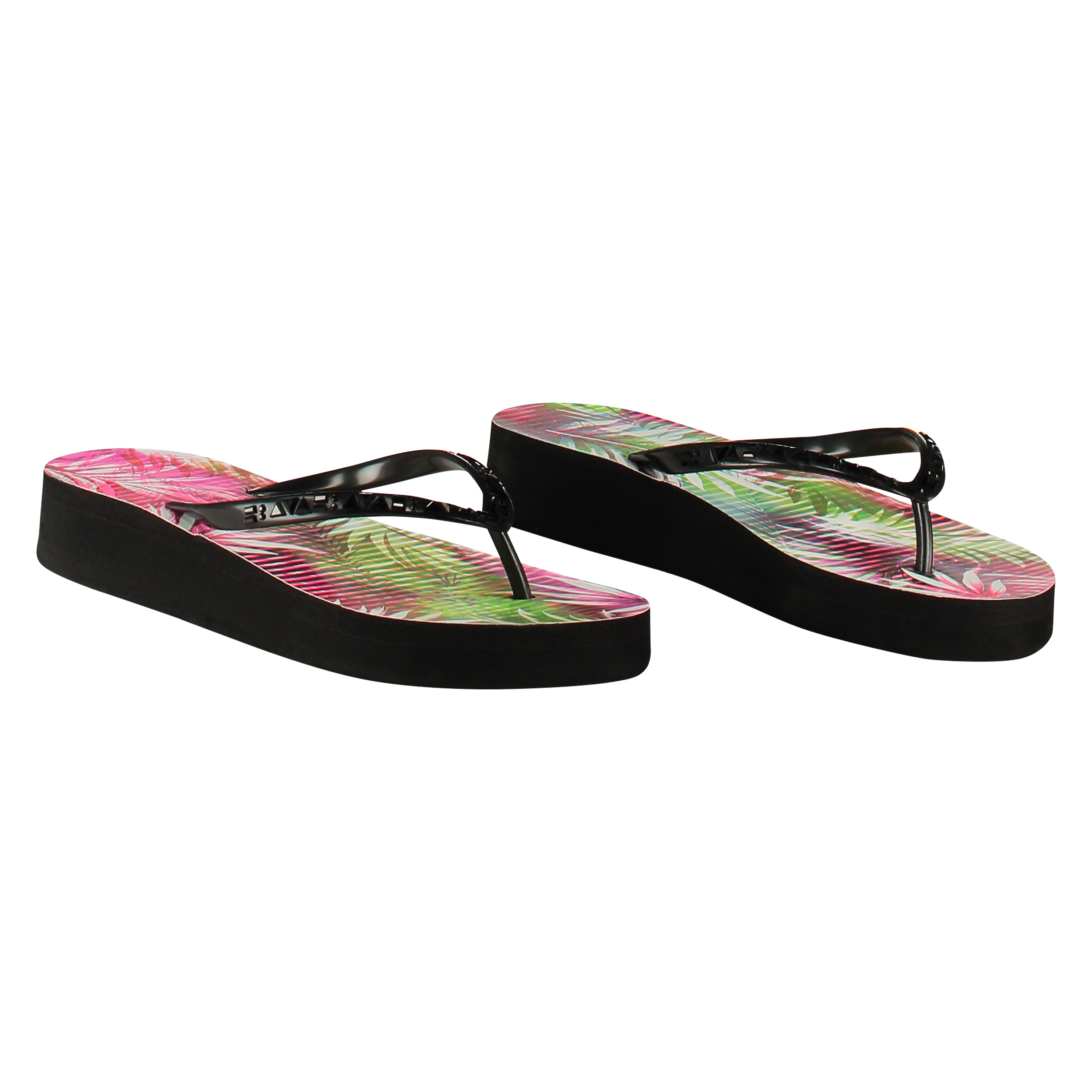 Flip-flops Sylvie wedge, Black, main