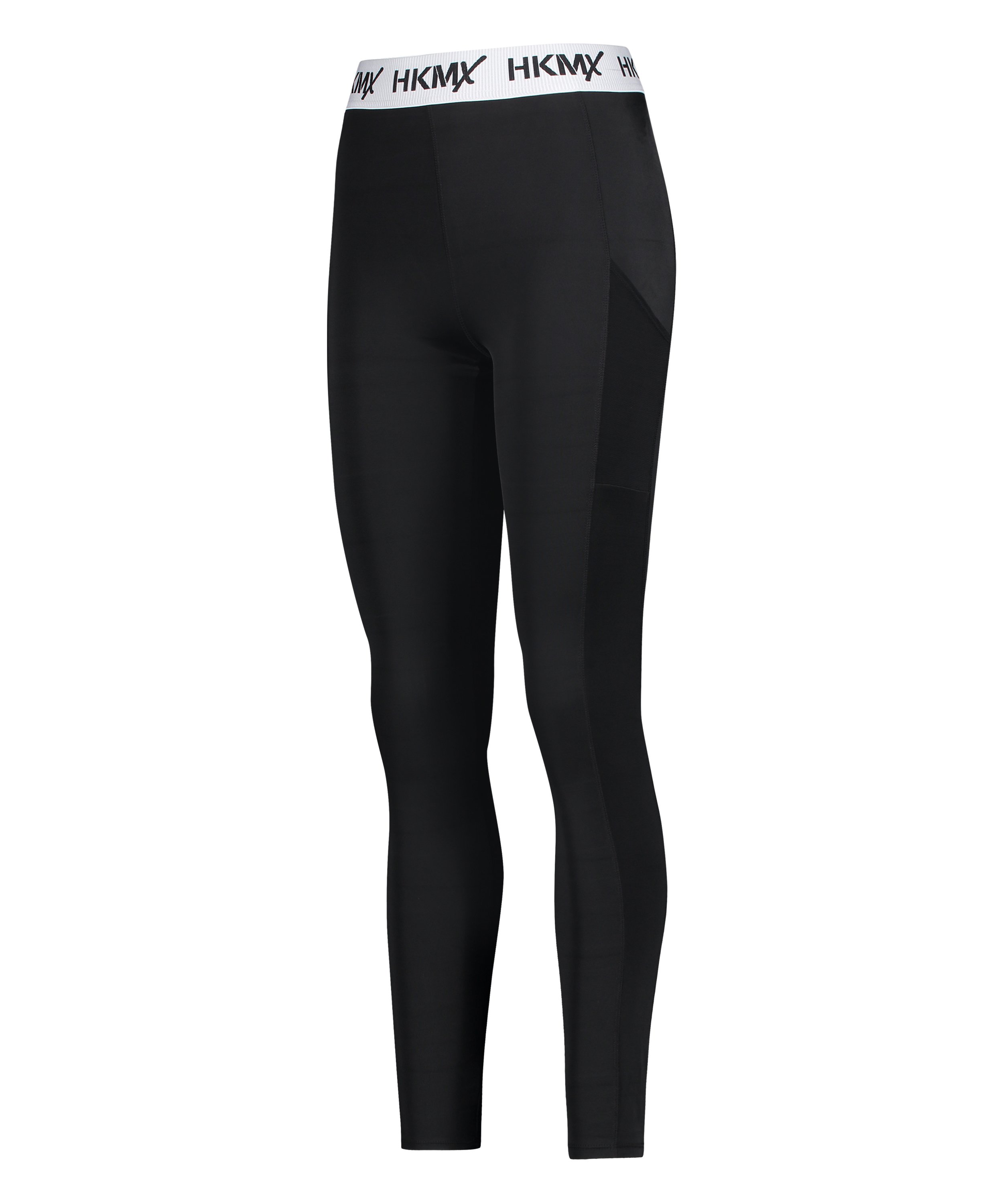 HKMX Regular Waist Sports Tights, Black, main