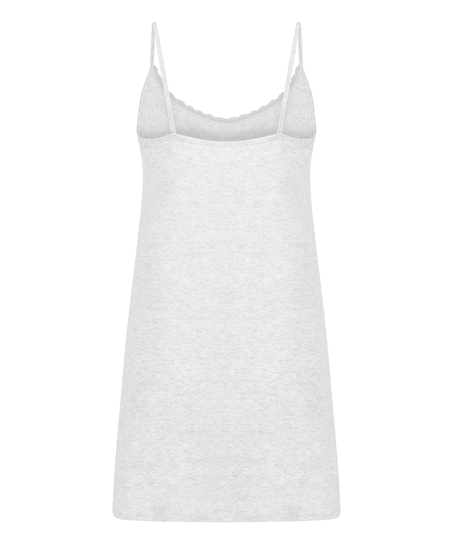 Pointelle Slipdress, Grey