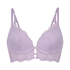 Ollie Padded Underwired Longline Bra, Purple