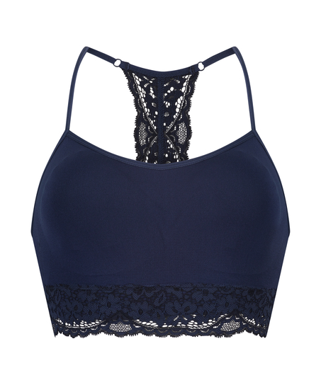 Marine seamless bralette, Blue