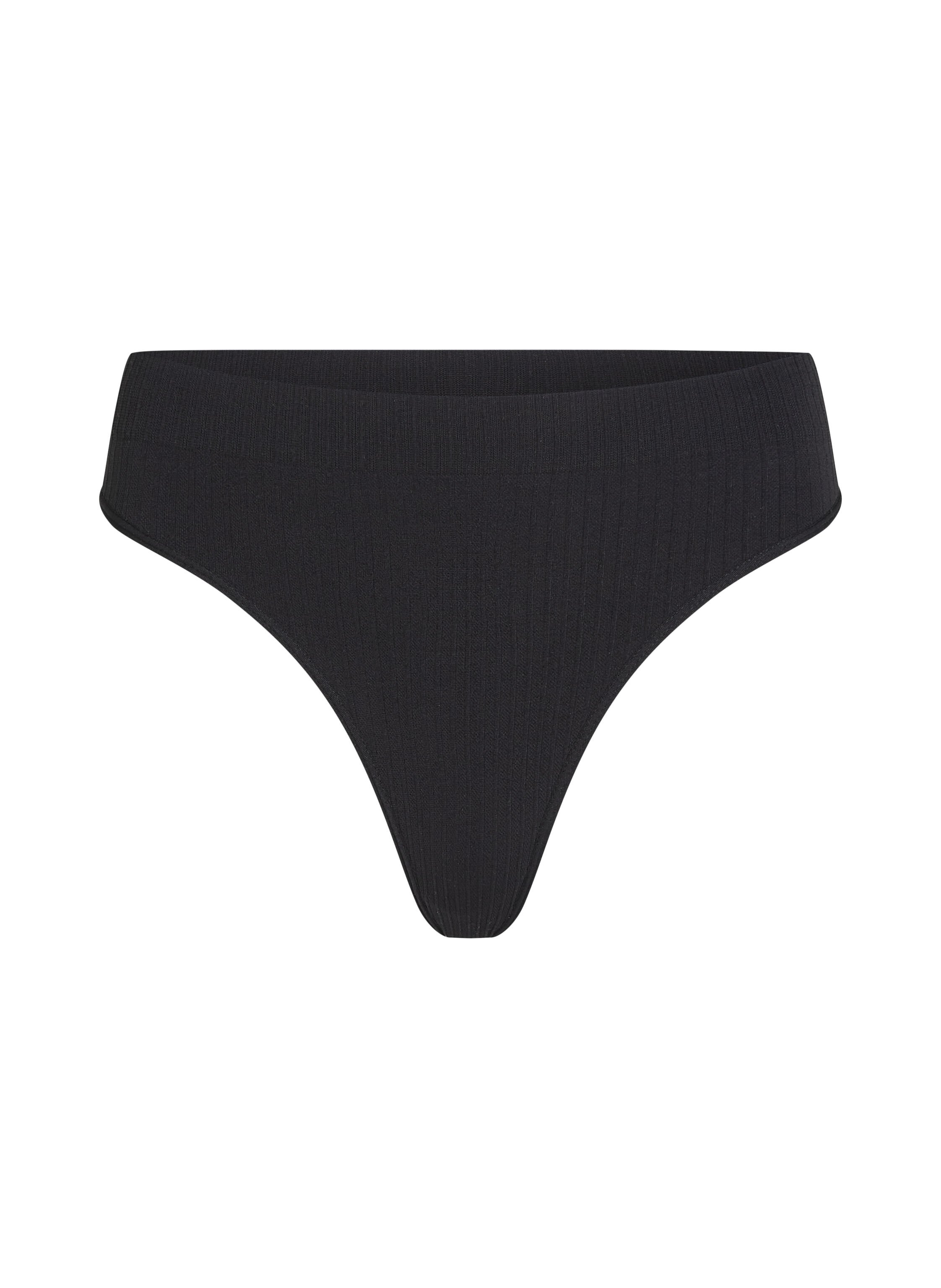 Dianne High Leg Thong, Black