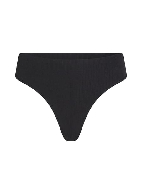 Dianne High Leg Thong, Black