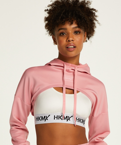 HKMX Cropped Hoodie, Pink
