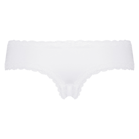 V-Shaped Microfibre Brazilian, White