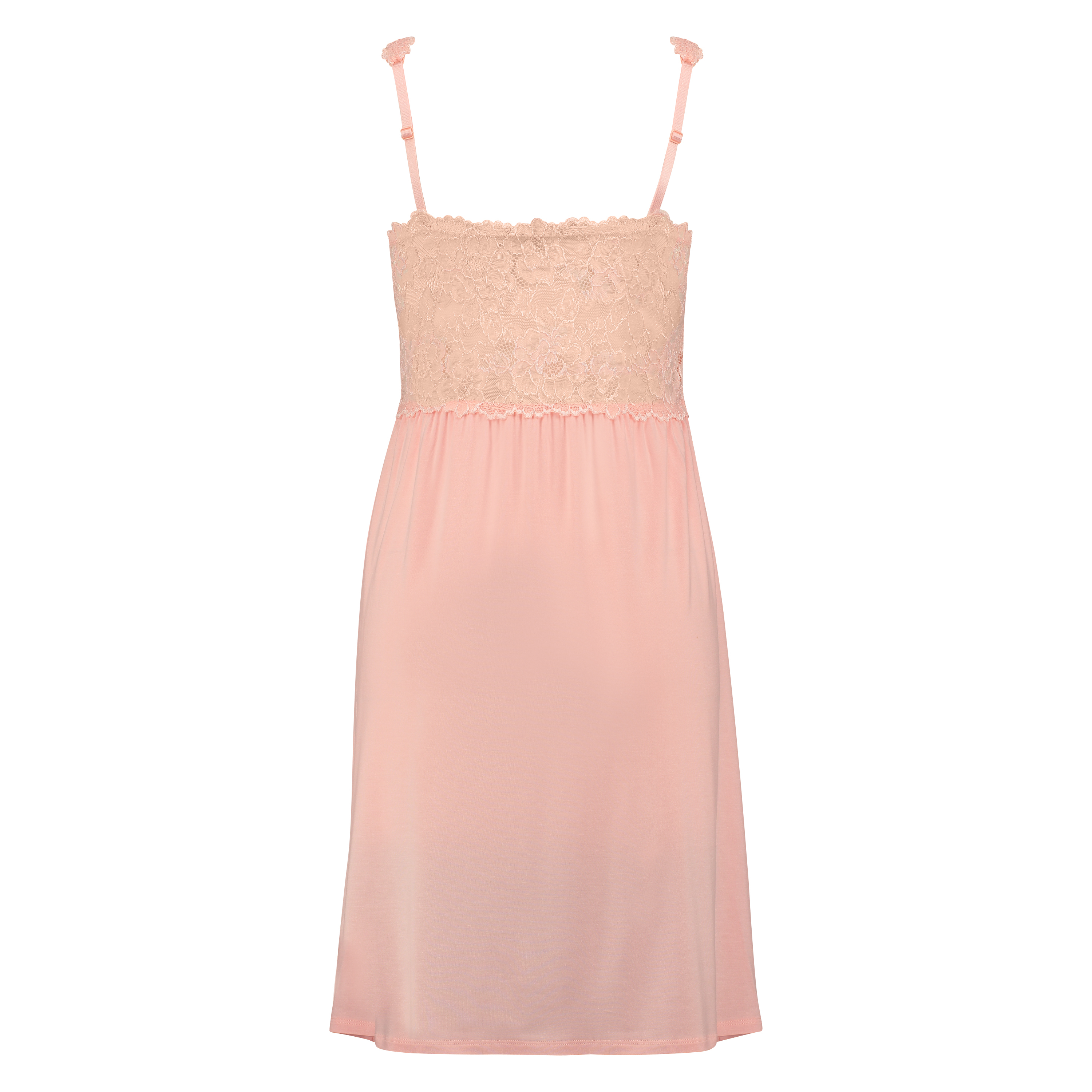 Modal Lace Slip Dress, Pink, main