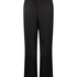 Satin Pinstripe Trousers, Black
