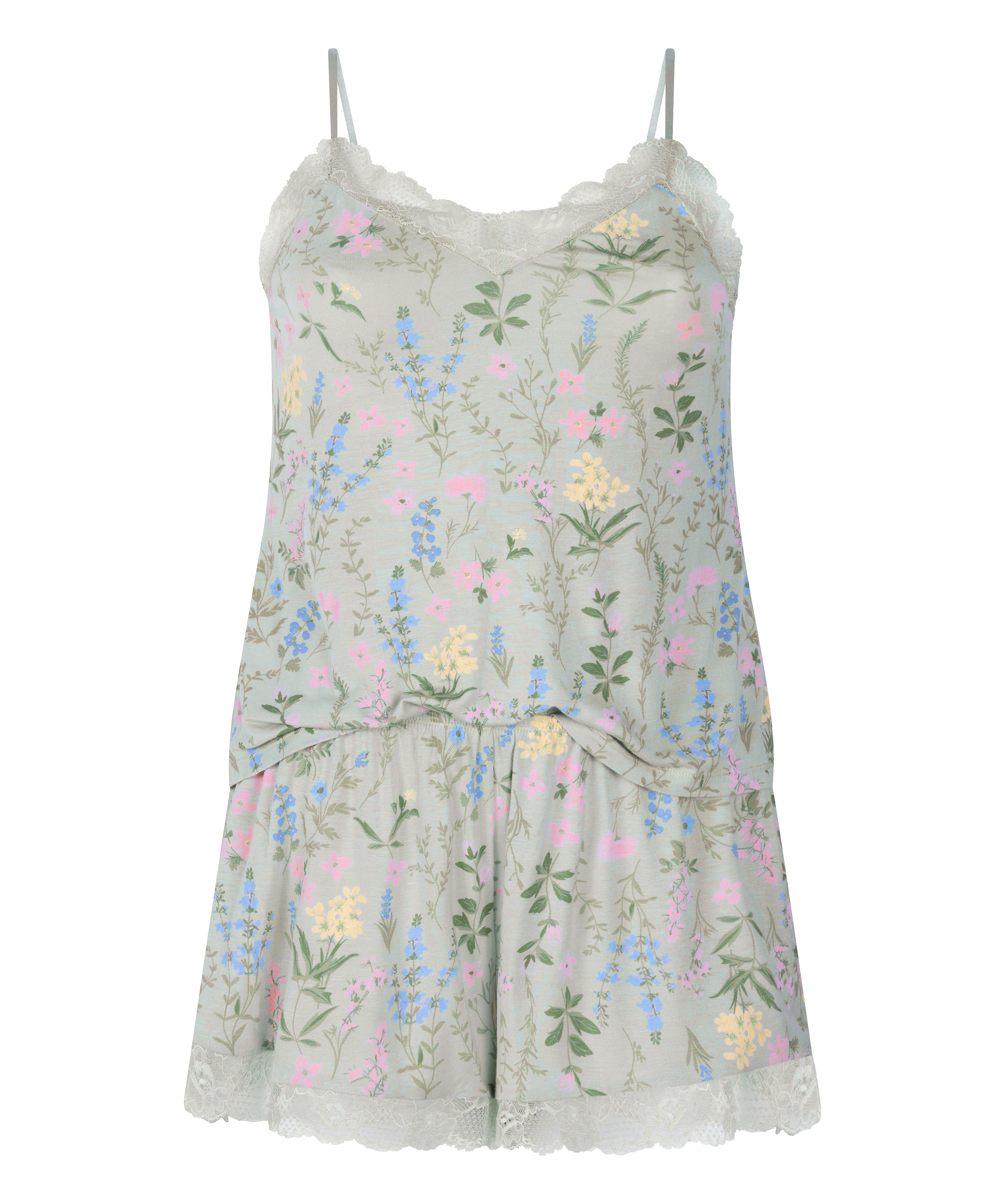 Cami Short Pyjama Set, Green, main