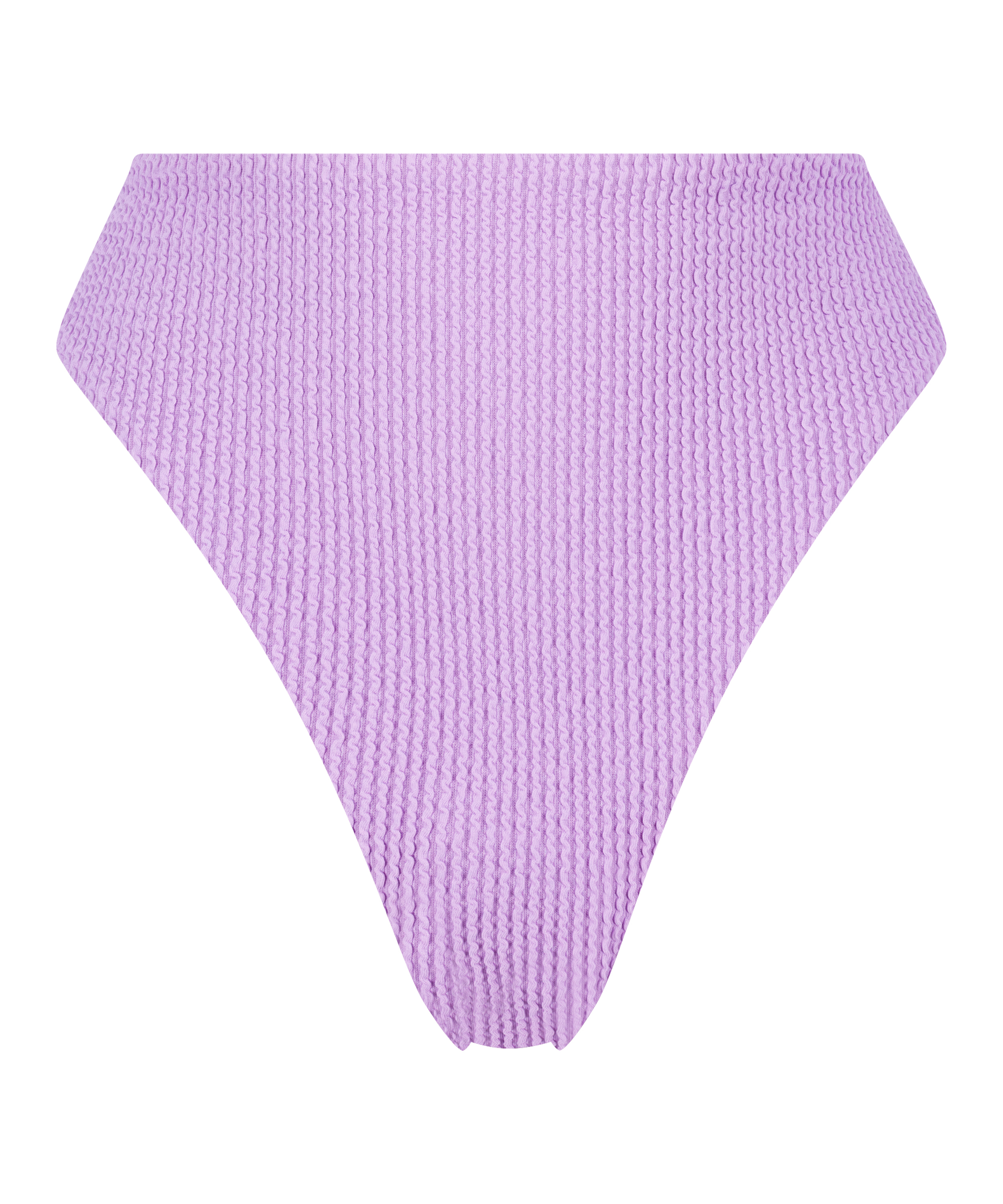 Crinkle High Leg Bikini Bottoms, Purple, main
