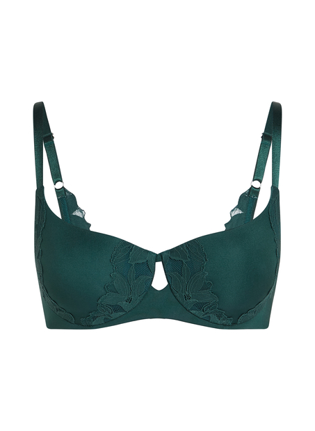 Lana Padded Underwired Bra, Green