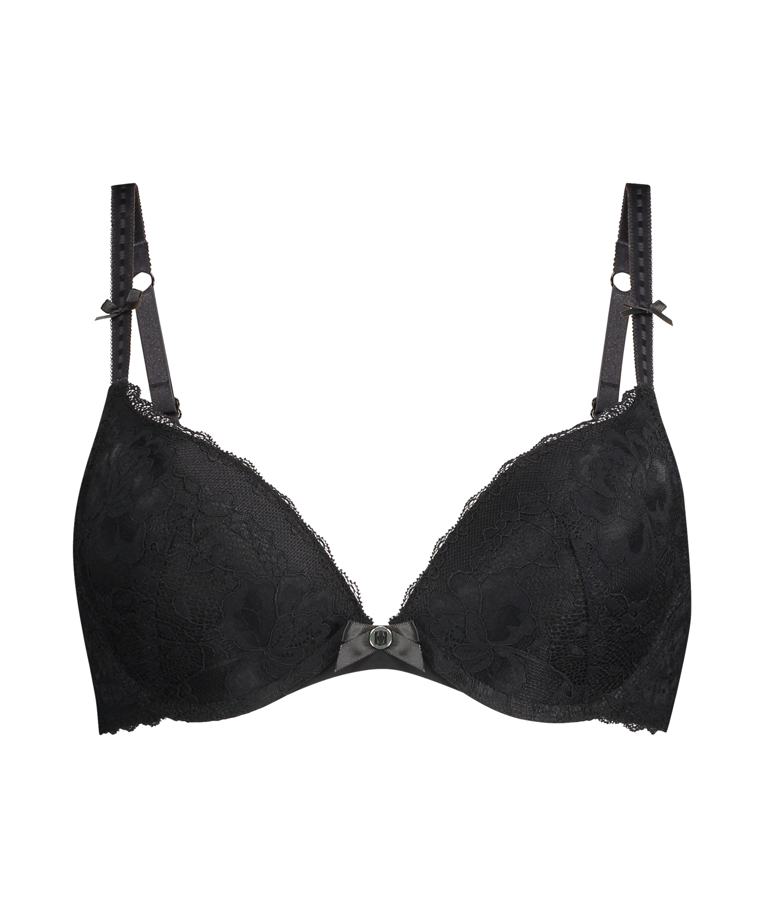 Maya Padded Underwired Push-Up Bra, Black
