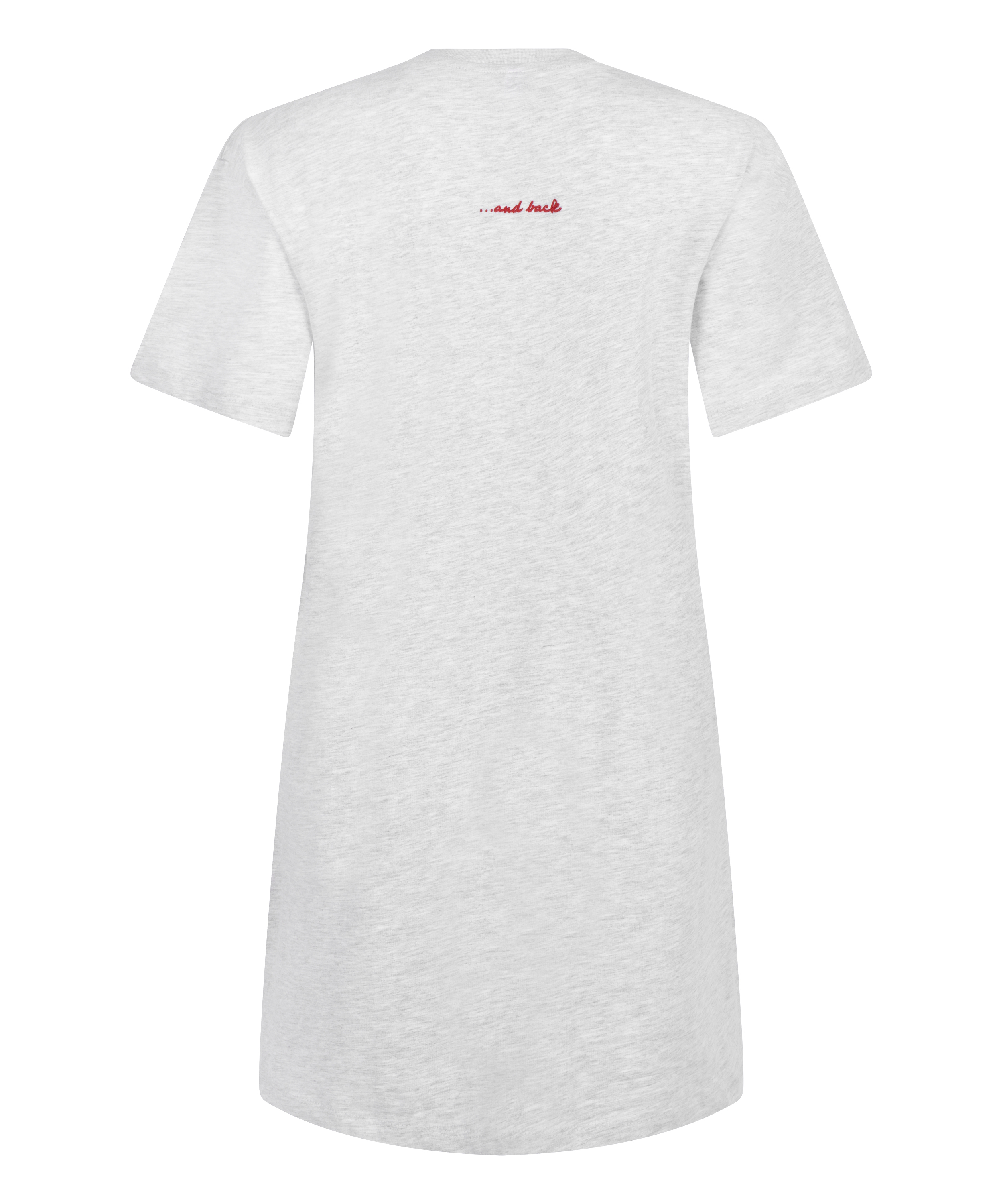 Round Neck Nightshirt, Grey, main