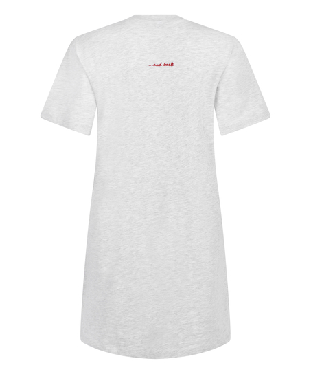 Round Neck Nightshirt, Grey