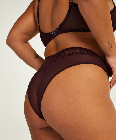 Mel High Leg Brazilian I AM Danielle, Purple