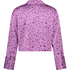 Satin Long-Sleeved Jacket, Purple