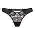 Alessa High Leg Thong, Black
