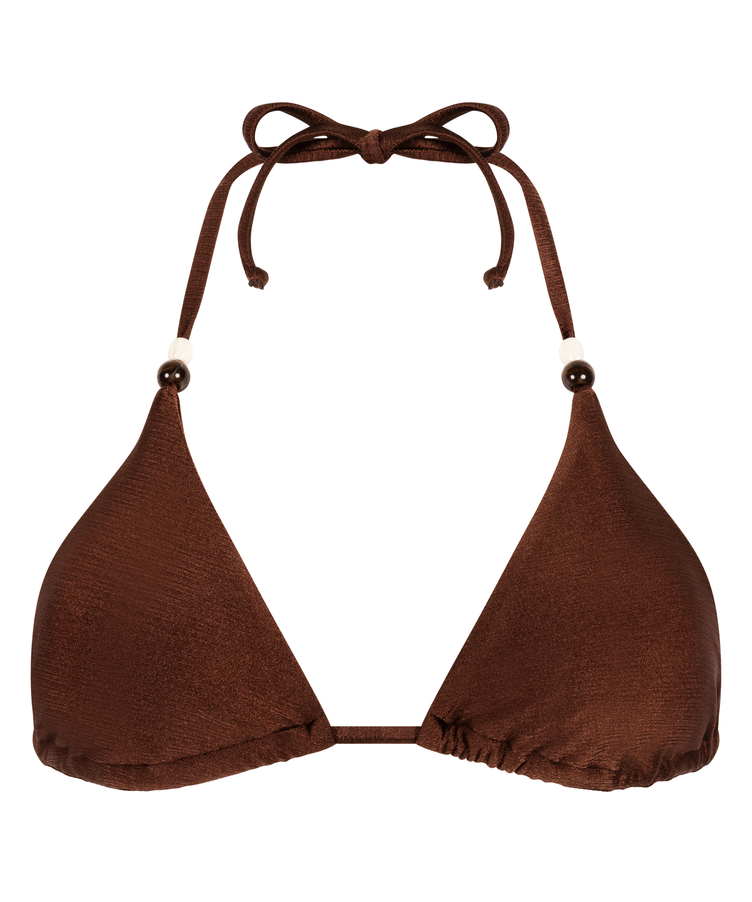 Kallua Triangle Bikini Top, Brown, main
