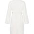 Fleece Bathrobe, White