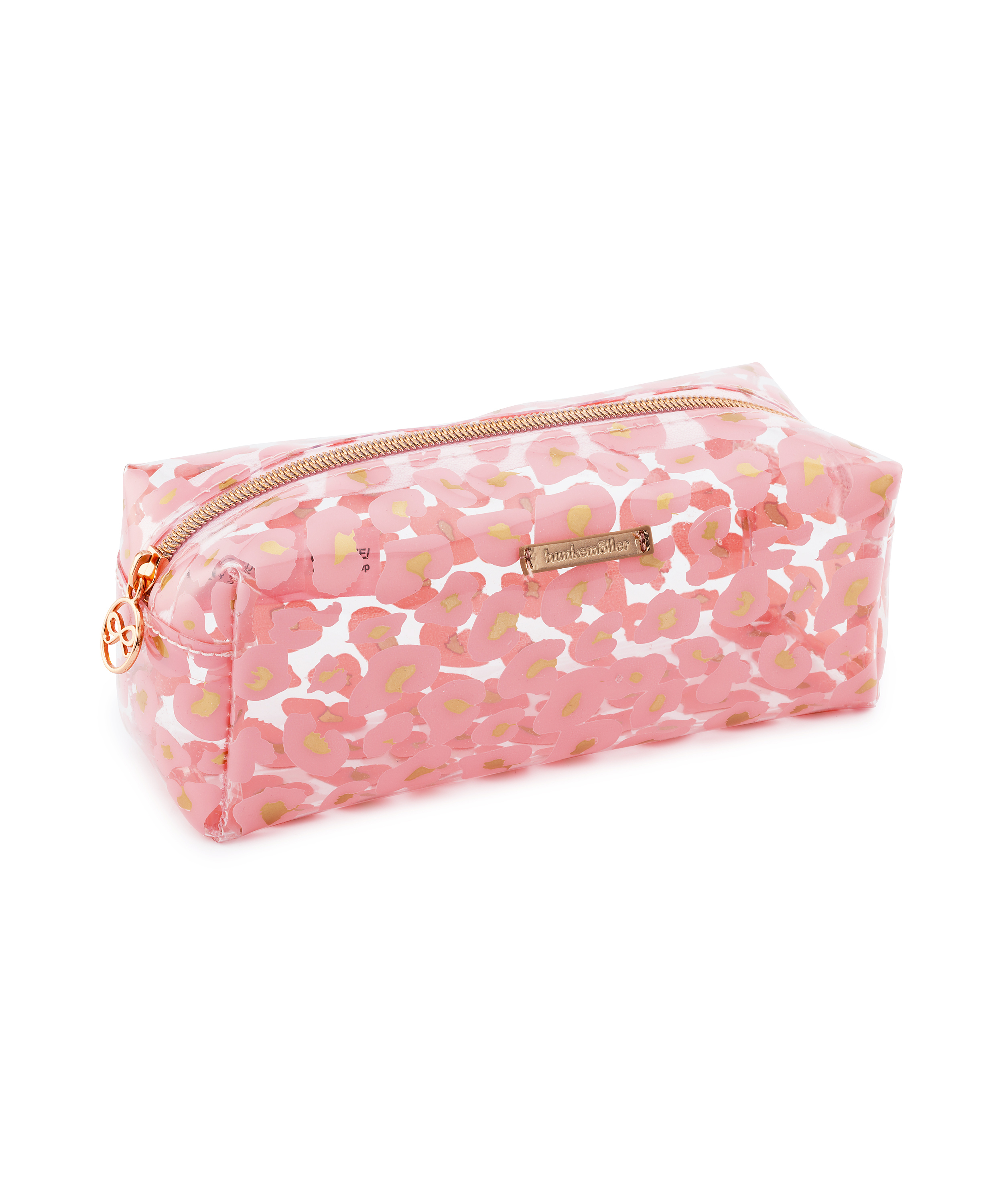 Leopard Make-Up Bag, Pink, main
