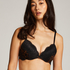 Bliss Padded Underwired Push-Up Bra, Black