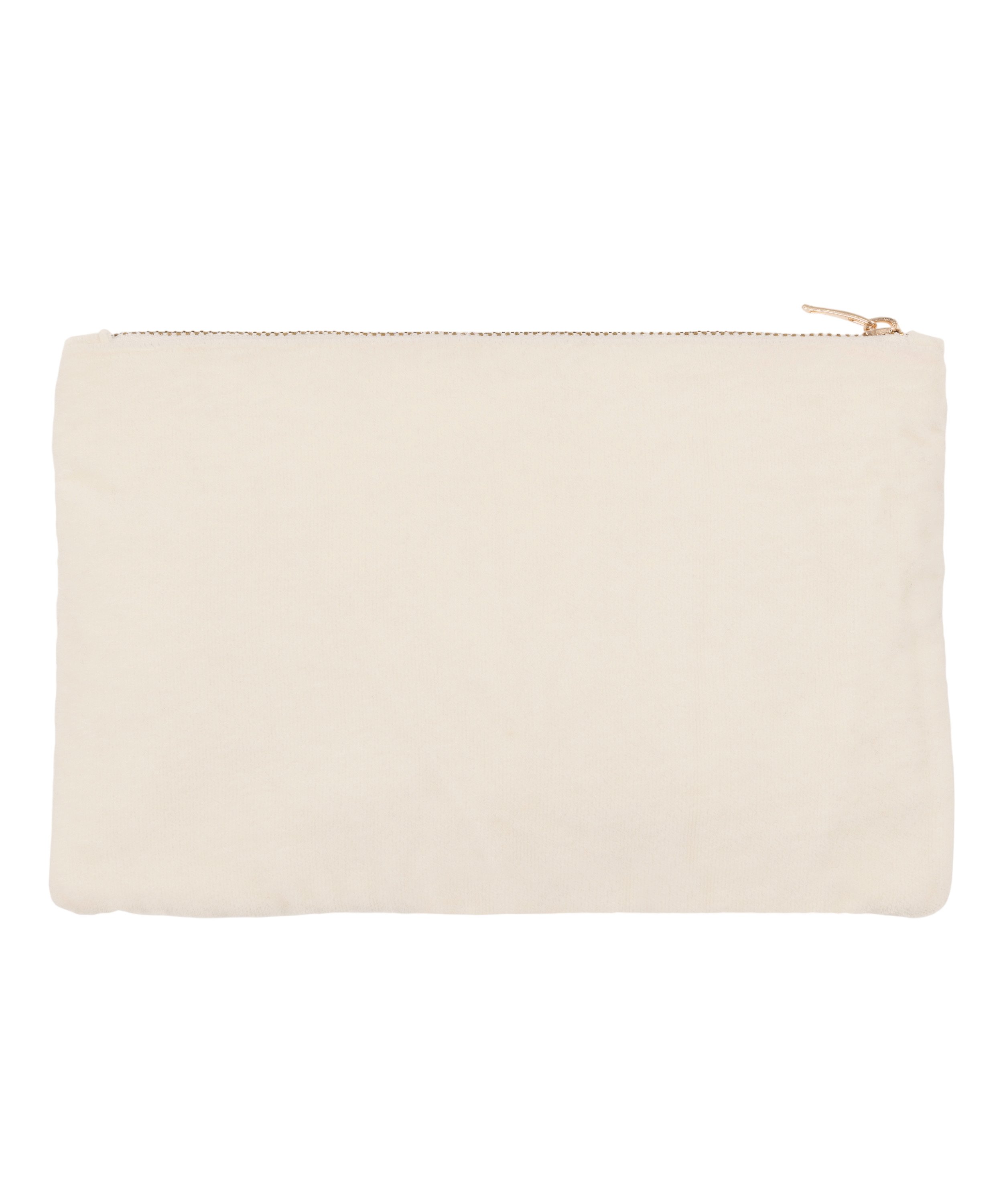 Bear Beaded Pouch, Beige, main