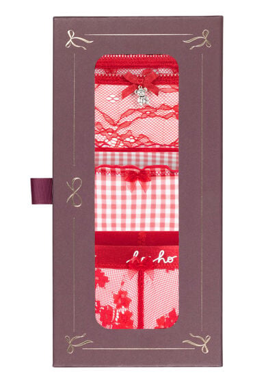 Image of Hunkemöller Christmas Thong Giftset Red