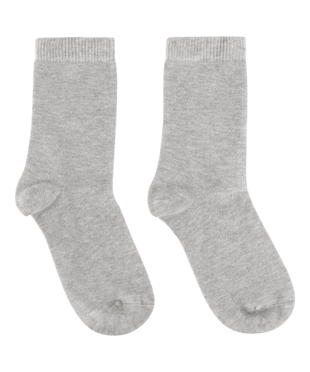 Modal Crew Socks, Grey