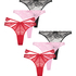 6-Pack Thongs, Red