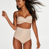 Sculpting scallop high waisted thong - Level 3, Beige