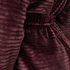 Short Fleece Ribbed Bathrobe, Purple
