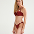 Cali Padded Strapless Underwired Bikini Top Cup E+ Doutzen, Red