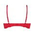 Rose Padded Underwired Bra, Red