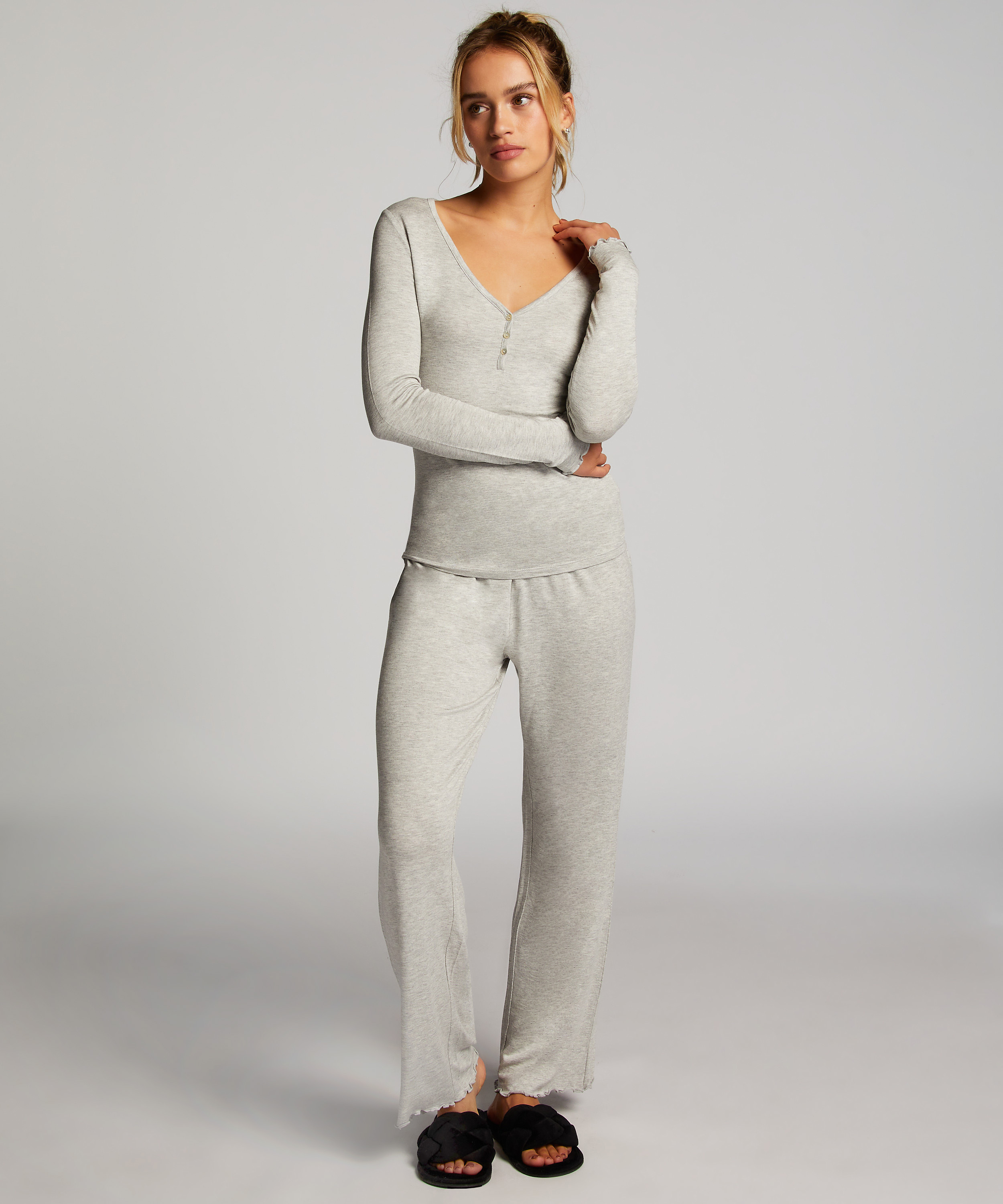 Pajama Set, Grey, main