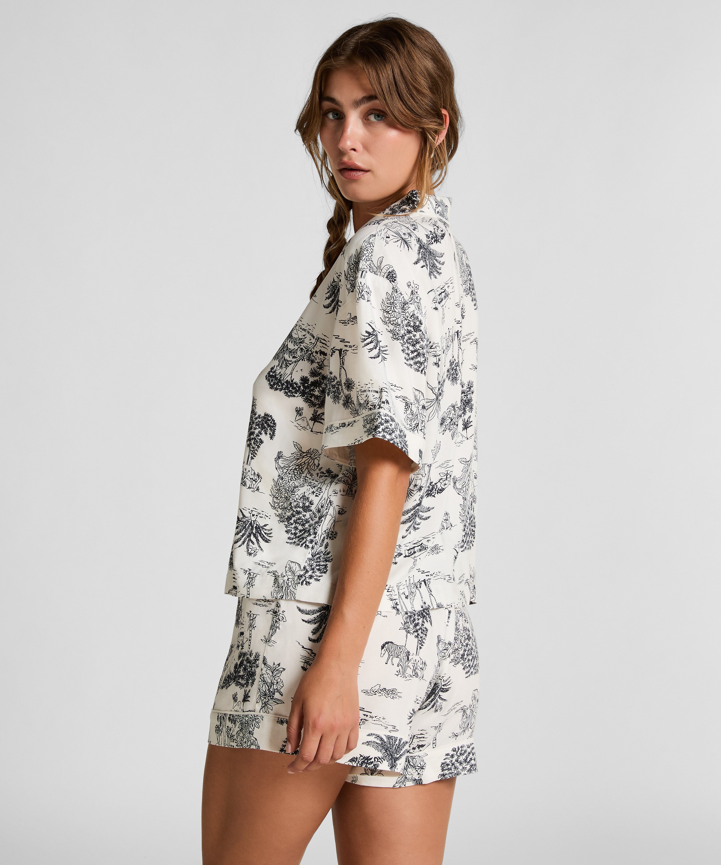 Short Woven, White, main