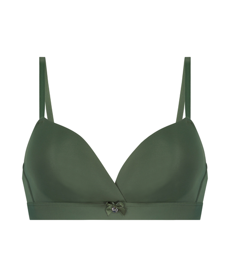 Padded Non-Wired Bra, Green
