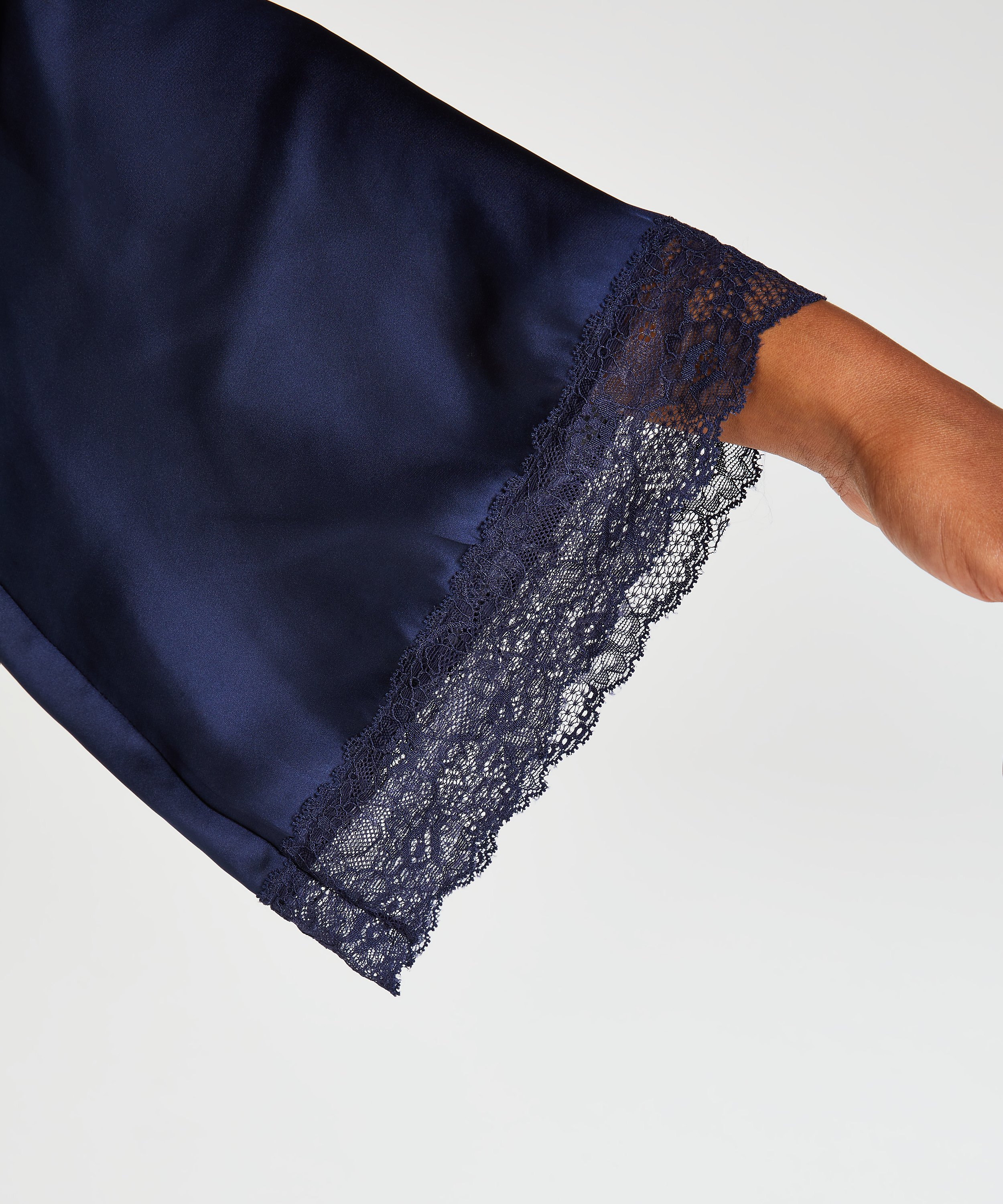 Petite Meili Satin Kimono, Blue, main