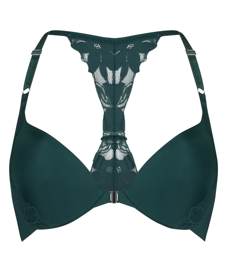 Lana Padded Underwired Push-Up Bra, Green