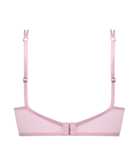 Lidia Padded Longline Push-Up Underwired Bra, Pink