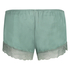 Satin pyjama shorts, Green