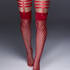 Private Fishnet Hold-Ups, Red