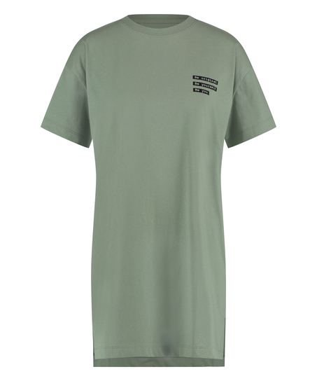 Round Neck Nightshirt, Green