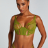 Billie Non-Padded Longline Underwired Bra, Green