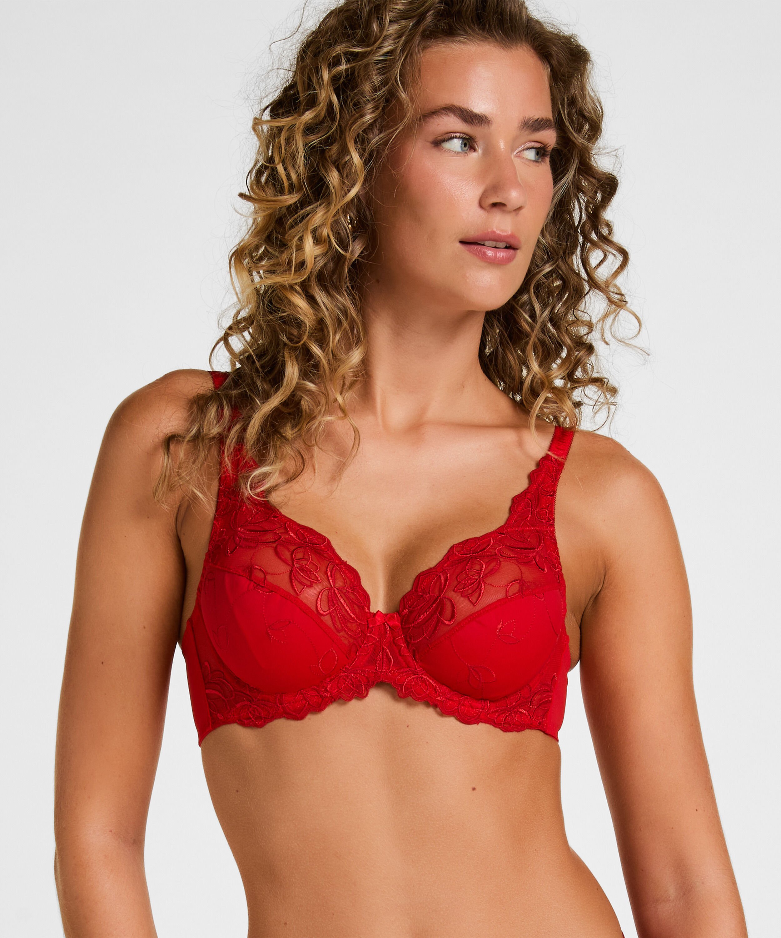 Diva Non-Padded Underwired Bra, Red Diva Non-Padded Underwired Bra, Red