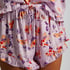 Satin pyjama shorts, Purple