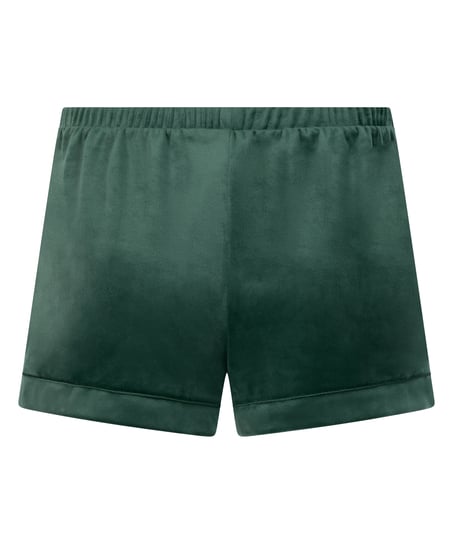 Velvet shorts, Green