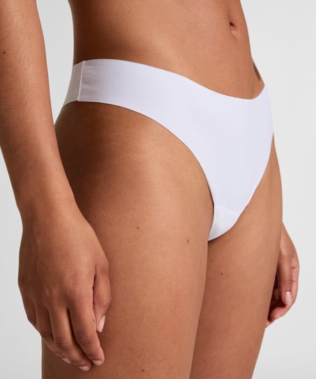 Invisible thong, White