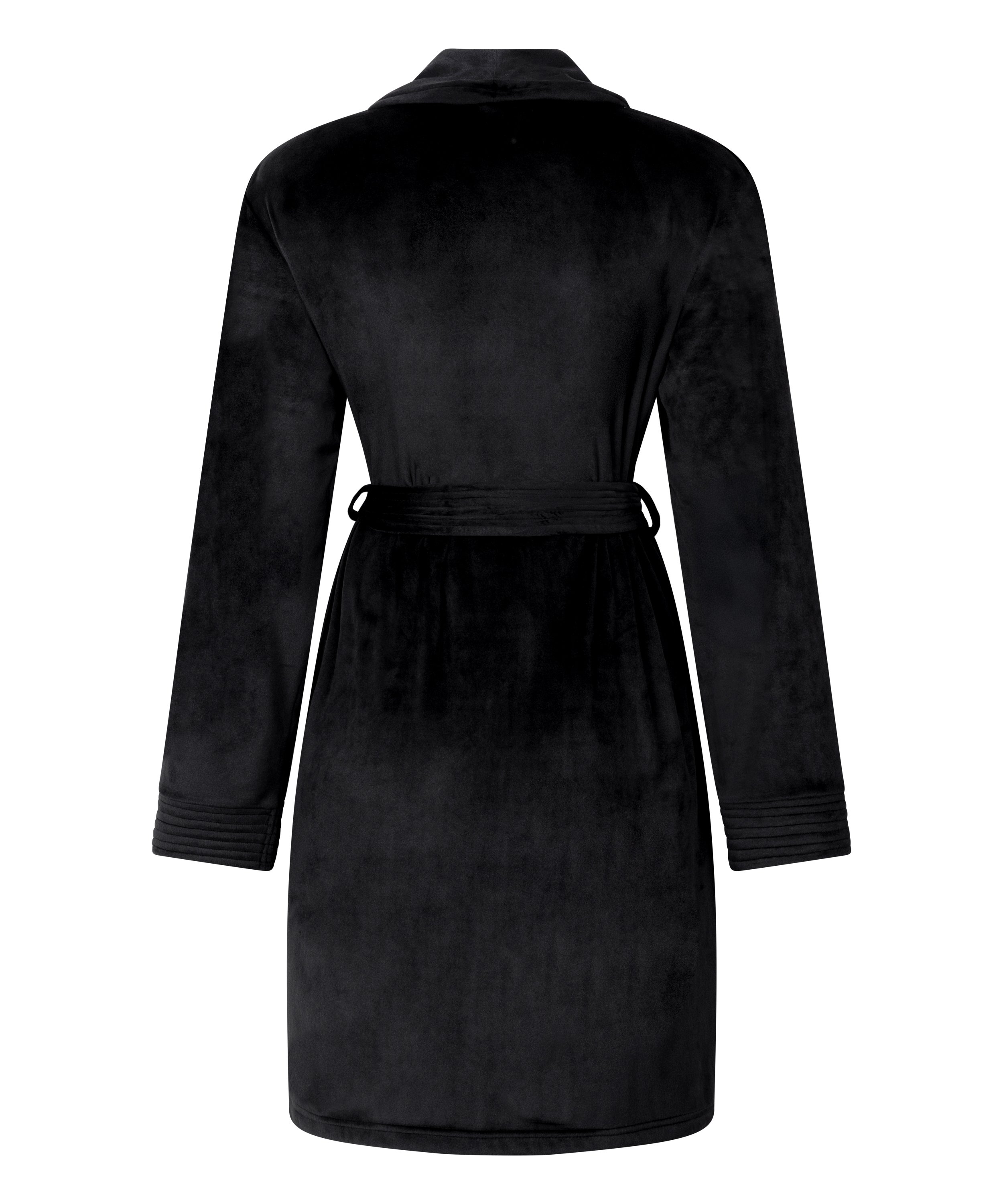 Velours Bathrobe, Black, main