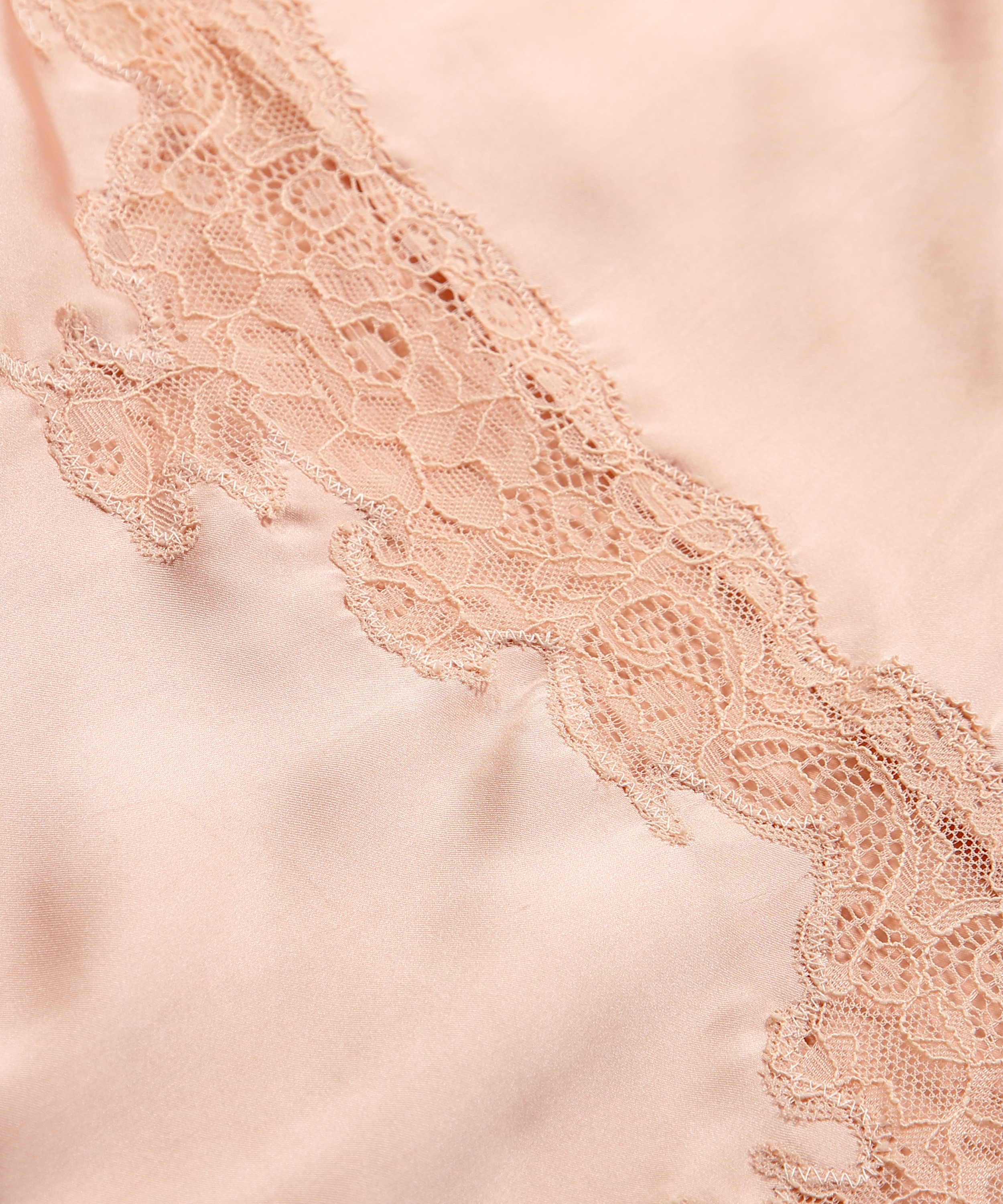 Long Satin Slip Dress, Beige, main